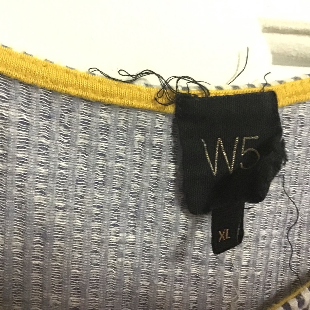 W5 Blue Striped Blouse - Picture 2 of 3